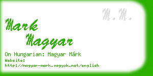 mark magyar business card